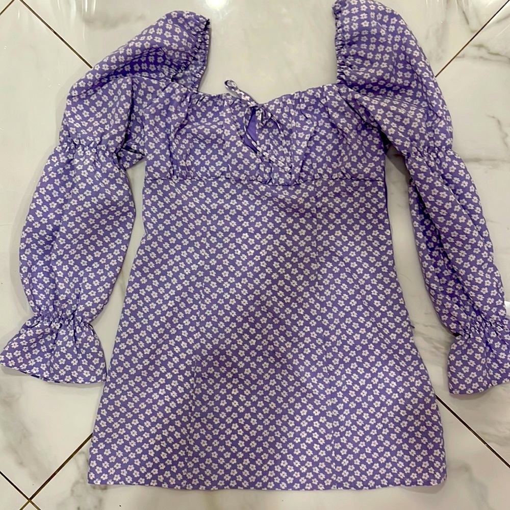H&M Long sleeve Puff Sleeve Mini dress